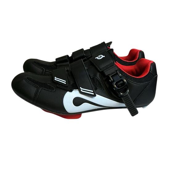 PELOTON Bike CYCLING Spinning SHOES with Cleats 42/ Women 10.5-11 Men 8.5-9 BlK - Picture 8 of 14